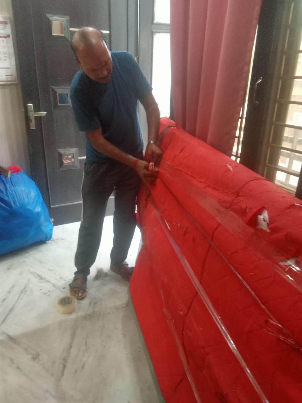 Packing and moving service in progress